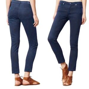 AG Stevie Ankle Slim Straight Jeans Size 26 Dark Wash